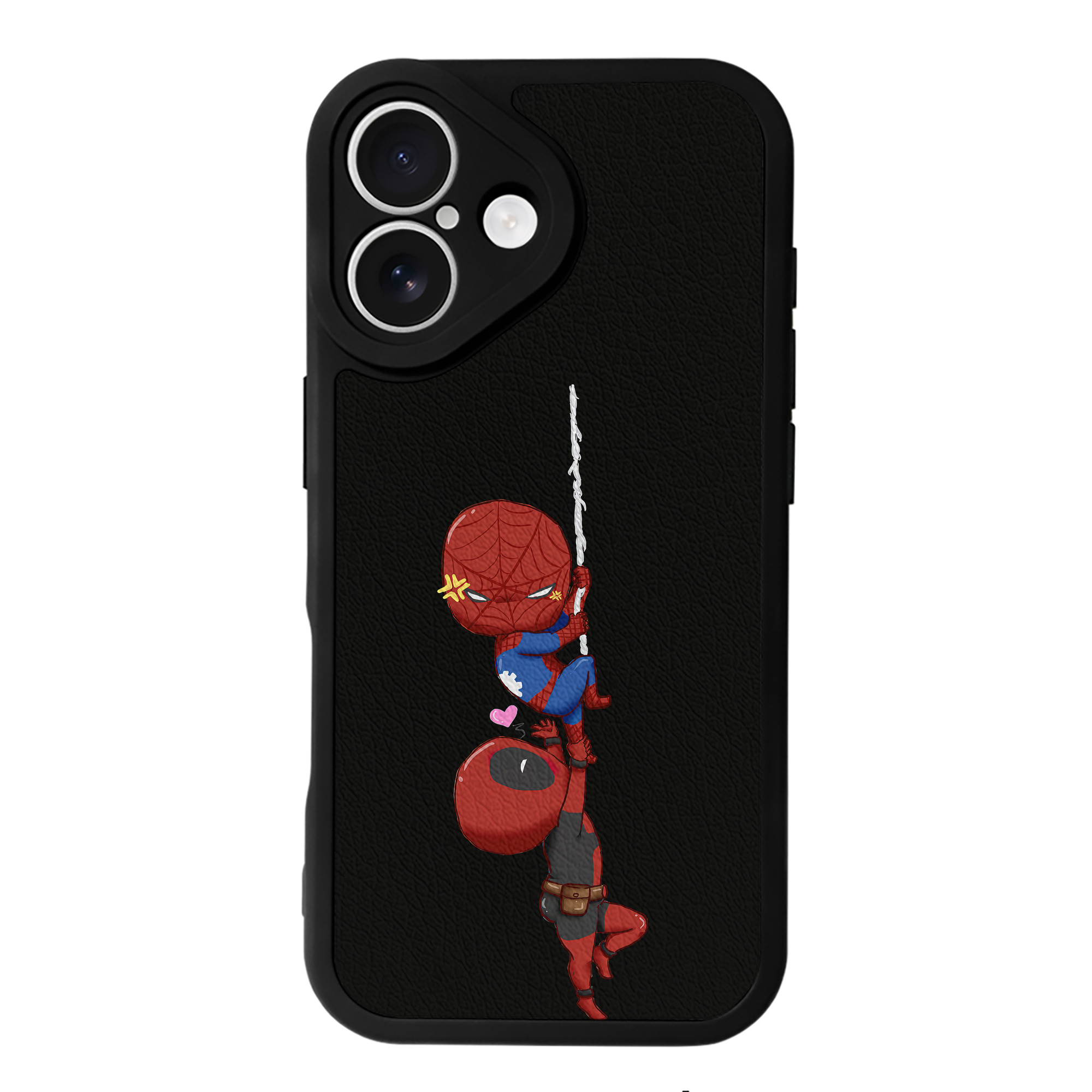 （画像用） Deadpool デッドプール 【iPhone 16シリーズ対応】シリコンスマホケース（レザー調） 材質：シリコン